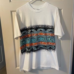 Vintage (90’s) Jantzen Beach (Surfer) T-Shirt. Sz M/L. USA. Single Stitch. 2side